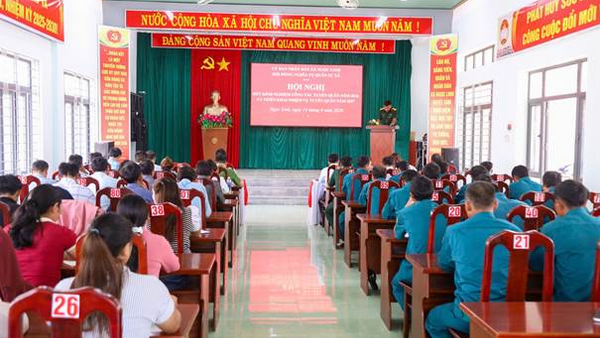 UBND xã Ngọc Linh tổ chức Hội nghị rút kinh nghiệm công tác tuyển chọn, gọi công dân nhập ngũ